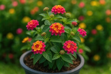 Fototapeta premium Detailed view of a potted tree