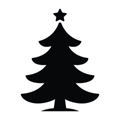Obraz premium christmas tree isolated on white