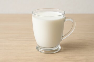 Steaming milk served in a mug