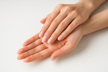 Elegant hands showcasing stunning nail art