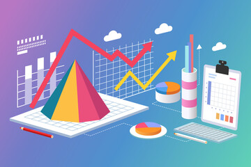 finance investment vector graphics