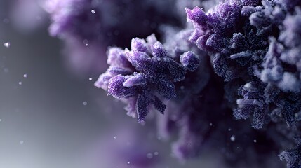 Abstrakte Nahaufnahme einer violetten Kristallstruktur
