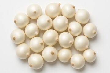 Market Display of White Onions