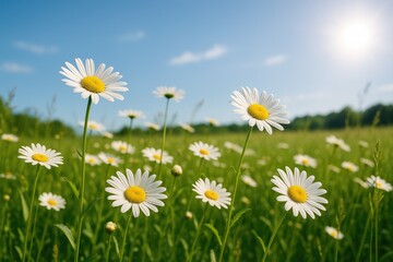Wildflowers blooming in rural landscapes