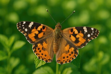 Obraz premium Detailed close-up of a butterfly wing