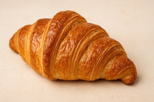 Delicious freshly baked butter croissant