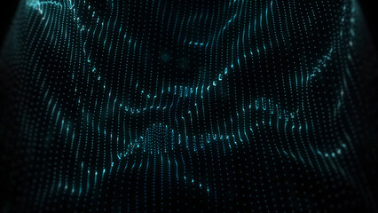 A Cyberpunk Dream of Digital Landscapes Dotted with Light Emitting Surfaces Suggesting a Futuristic Interface Woven Together to Create an Immersive Data Visualization