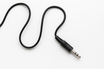 Audio headphone connector cable