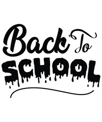 Back to School typography T-shirt Design Print Ready file download