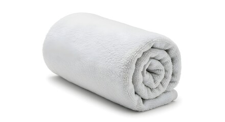 Rolled White Towel