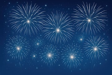 Spectacular fireworks show lighting up the sky
