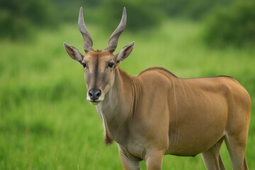 Giant Antelope Species: The Elusive Eland (Taurotragus oryx)