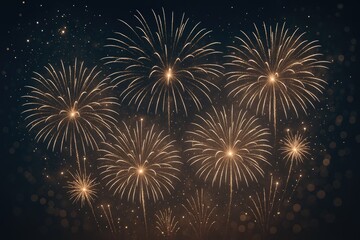 Naklejka premium Celebration of Fireworks Extravaganza