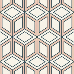 Geometric isometric cube grid pattern in soft tones and clean structure. Perfect for tech branding, UI, and digital media.