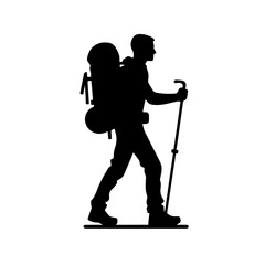 hiker Silhouette , hiker vector