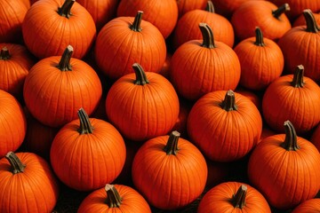 Obraz premium Vibrant autumn gourds for harvest season