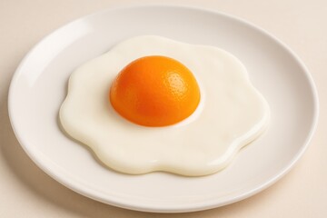 Tasty and nutritious faux fried egg for a healthy breakfast