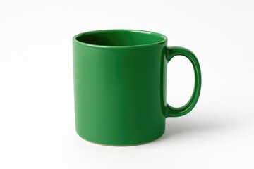 White background featuring a green cup
