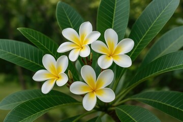Obraz premium White floral plant close-up
