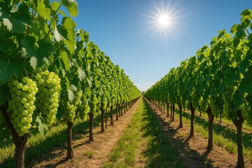 A bounty of grapes in abundance