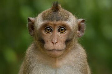 Fototapeta premium Monkey's facial features close-up