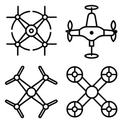 Drone Icons Quadcopter, Multirotor, UAV Designs