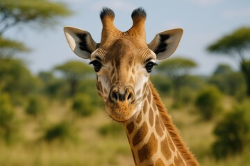 Fototapeta premium Portrait of a Giraffe