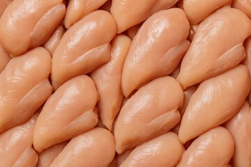 Fresh poultry fillet available at the local meat shop