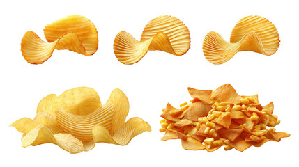 Fototapeta premium Assorted Chips Mockup 