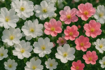 Detailed view of flowers up close