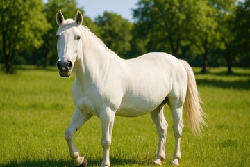Obraz premium Discovering the history of the ancient Lipizzan horse breed from its origins in a European stud farm established in the 16th century