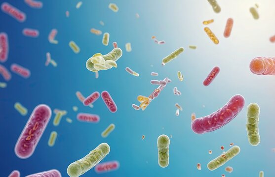 Modern Probiotics & Postbiotics Diagram for Digestive Health"