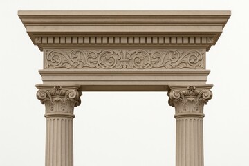 Obraz premium Decorative architectural elements and street patterns in urban public spaces