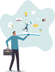 Storytelling communicate brand story or idea to listener, narrative message,people concept.