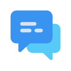 Naklejka premium A blank white speech bubble moderns icon for chat, talk, or message communication