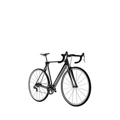 Fototapeta premium bicycle isolated on white background