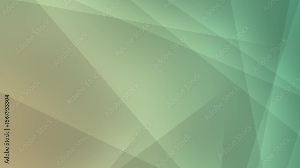 Wall mural abstract green background with geometric triangle pattern design