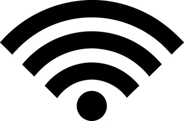 Wi Fi Signal Icon Black and White