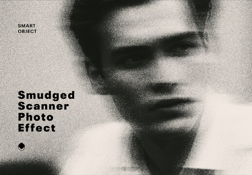Smudged Scanner Photo Effect