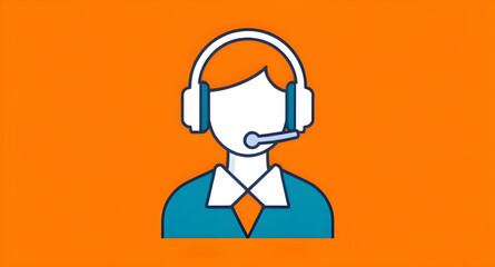 Customer service representative, Call center agent, Support representative, Help desk staff, Tech support person, Customer care, Call center operator, Online support agent, Phone support, Headset with