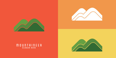 Outdoor Mountain Logo Set