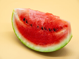 slice of fresh red watermelon