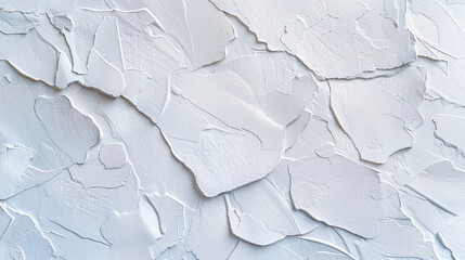 Obraz premium White Textured Plaster Wall Background – Abstract Cracked Surface Pattern