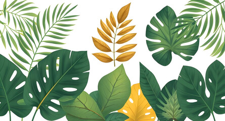 Green leaves on white background, Botanical leaf background, Leafy design, Fresh leaves backdrop, Green foliage on white, Nature leaves background, Minimal leaf design, Organic leaf pattern, Natural l