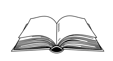 Open book vector, Open book illustration, Book icon, Open book clipart, Reading book vector, Book pages open, Flat book vector, Open notebook vector, Education book icon, Learning symbol, Academic boo