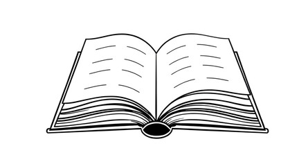 Open book vector, Open book illustration, Book icon, Open book clipart, Reading book vector, Book pages open, Flat book vector, Open notebook vector, Education book icon, Learning symbol, Academic boo