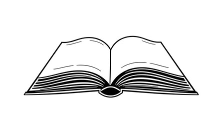 Open book vector, Open book illustration, Book icon, Open book clipart, Reading book vector, Book pages open, Flat book vector, Open notebook vector, Education book icon, Learning symbol, Academic boo