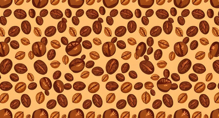 Seamless coffee pattern, Coffee beans pattern, Coffee cup pattern, Coffee shop background, Coffee repeat design, Coffee lover pattern, Coffee doodle pattern, Hot coffee pattern, Espresso pattern, Coff