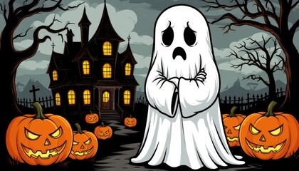 halloween night scene with bats	