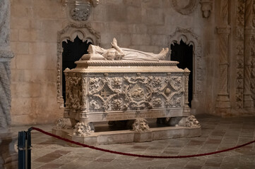Monasterio de los Jeronimos, lisboa, enterramiento de Vasco de Gama, portugal.